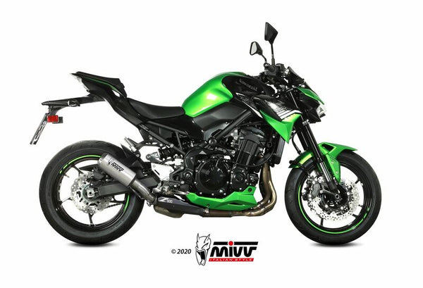 MIVV MK3 Silencer Acero inoxidable/tapa final de acero inoxidable Kawasaki Z900 K.052.LM3X