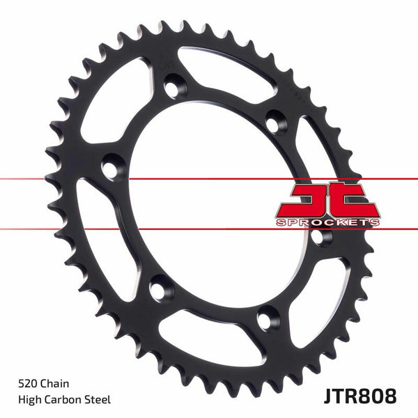 JT Sprock's Steel Standard Rear Sprock 808 - 520 JTR808.47SC