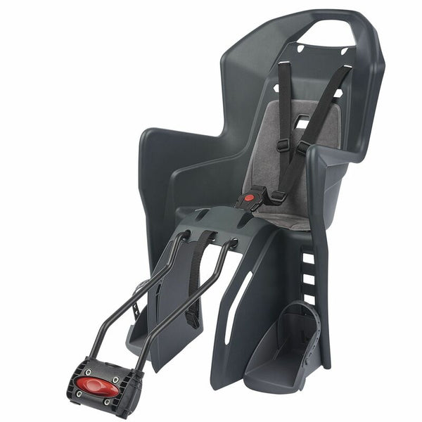 Policía Koolah 29 "Montaje trasero del marco del asiento de bicicleta infantil - Gris oscuro/plata 8631400021
