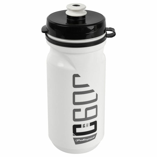 Police Port Water Bottle C600 White/Black Clip On Cap 600ml 86448002