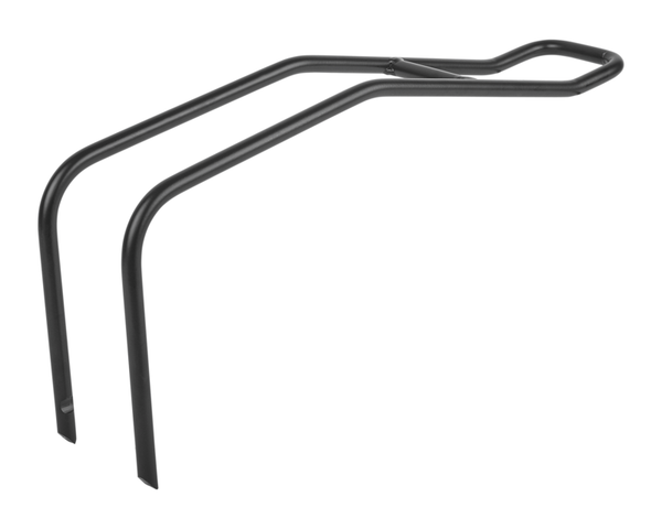 Soporte de acero del puerto de policía para asientos delanteros de la parte delantera del marco del marco. Negro 8632900010