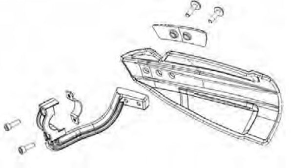 Policía Hammer/MX Flow -Flowguards Kit de montaje 83079002