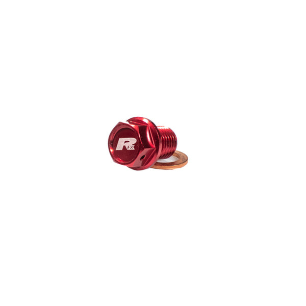 Perno de drenaje magnético RFX Pro (rojo) [M8 x 35 mm x 1.25] - Honda CRF250 FXDB1060099RD