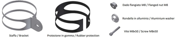 Kit de montaje MIVV para GP Muffler 50.Sc.Ku.001.S2S