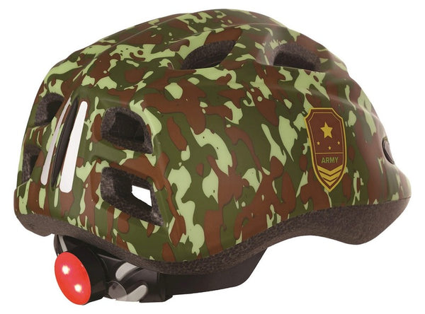 Ejército junior del casco de la puerta de policía con tamaño de luz LED S 52/56 cm 8740900016