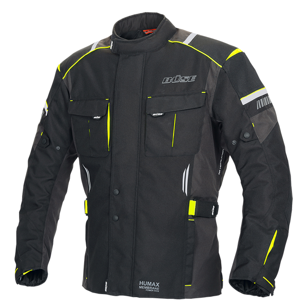 Buse Textile MC jacket Breno Pro Black /Flu