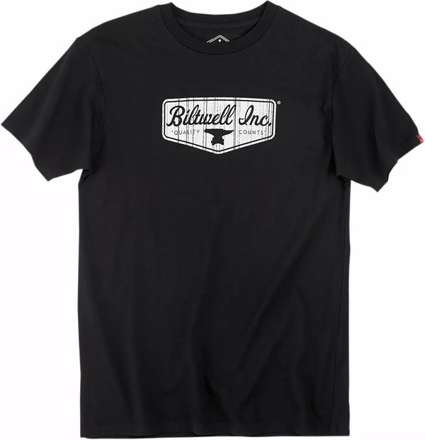 BILTWELL TEE BW SHIELD BLK SM 8101-001-002
