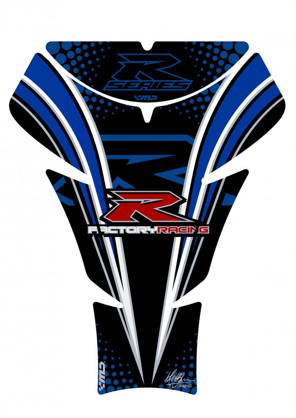 Protección del tanque 05-08 GSXR1000/06-15 GSXR600 750 NEGRO/AZUL