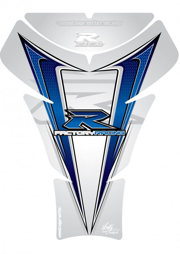 Protección del tanque 05-08 GSXR1000/06-15 GSXR600 750 Silver/Whit