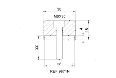 Adaptador espejo trasero Hi-Tech IV Aprilia Shiver 901