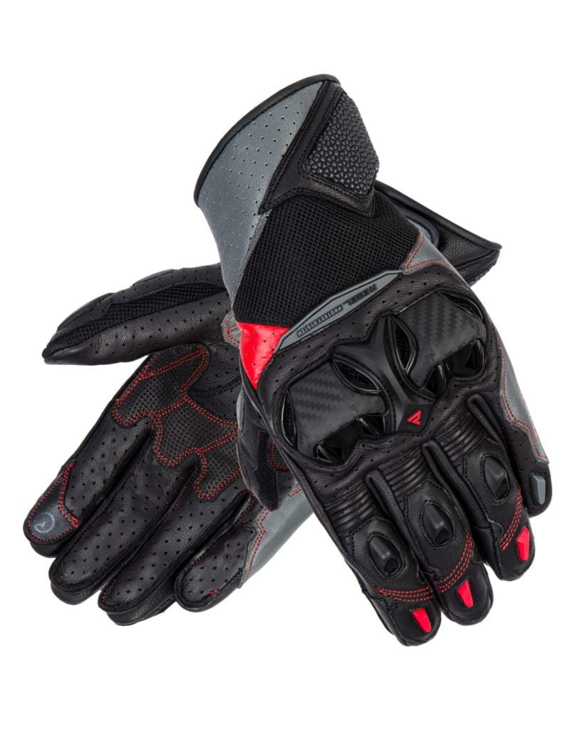 Rebelhorn Mujeres Mc Guantes Flux II Negro /Rojo