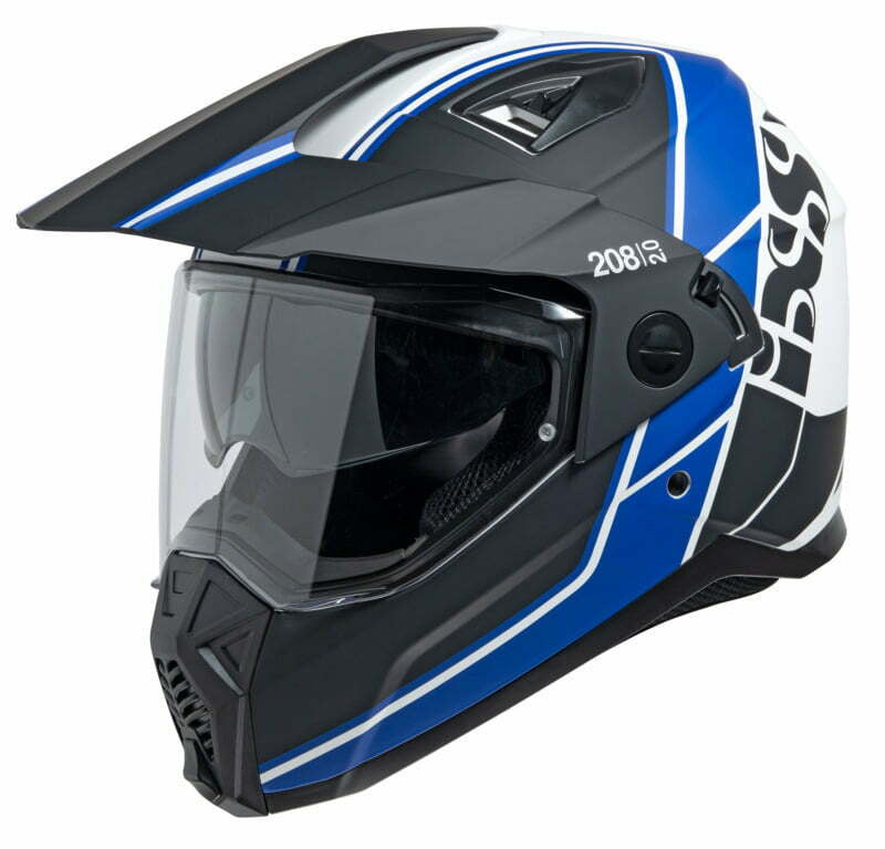 IXS Adventure MC Casco 208 2.0 Negro /Blanco /Azul