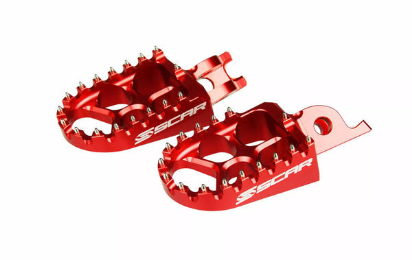 Footpegs de cicatriz Evo Scar Red S3515R