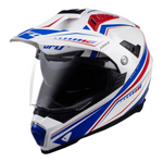 Ovni aventura mc casco aries blancos /azul /rojo