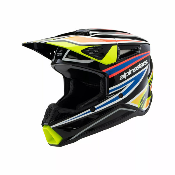 Alpinestars (MX) superficie del casco SM3 WURX BLK/YL/B Y 8302125-1574-AL