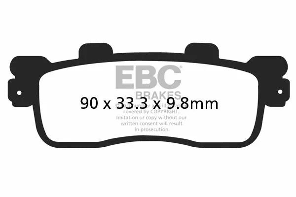 EBC BRAKE PAD CARBON SCOOTER SFAC498