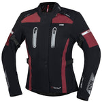 ixs dama textil mc chaqueta pacora -st negro /rojo