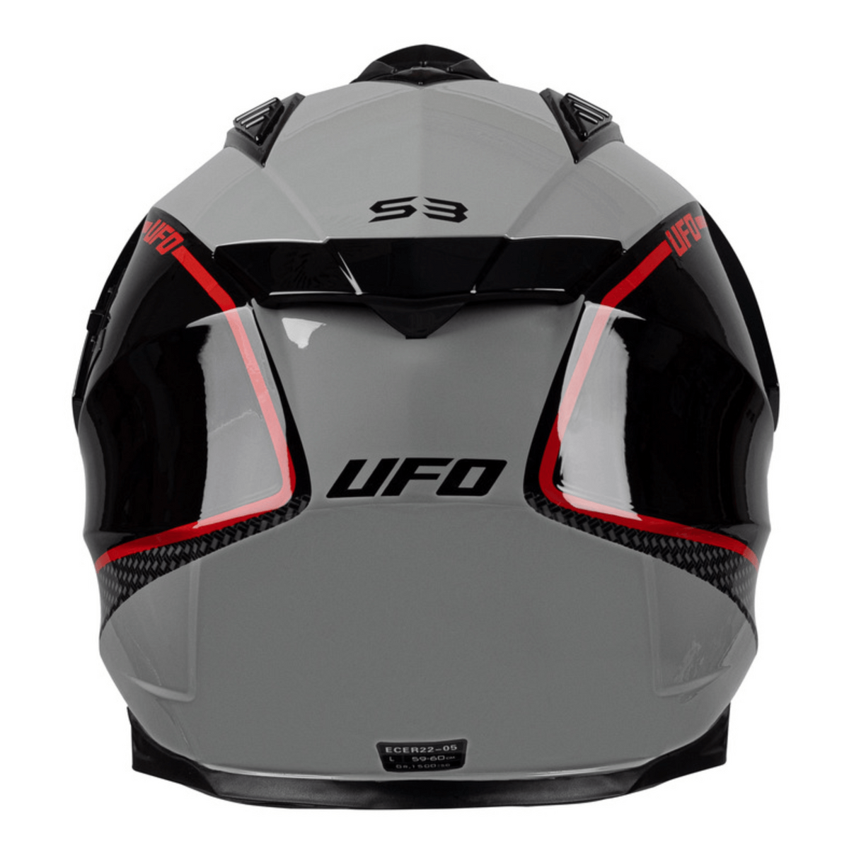 Ovnis aventura mc casco aries negros /gris