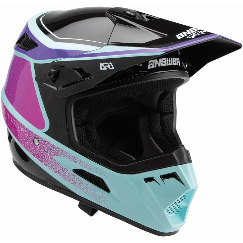 Respuesta Barn Cross MC Casco AR1 Vivd Black /Lila