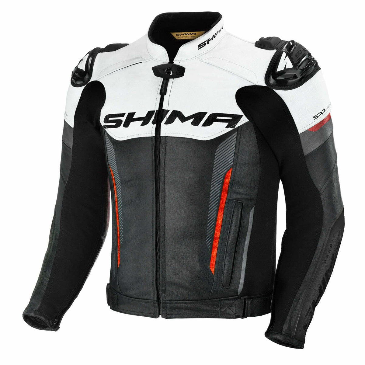 Chaqueta shima mc bandido negro /rojo /blanco