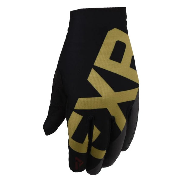 FXR Cross MC Guantes Slip-On Lite Black/ Gold/ Rust