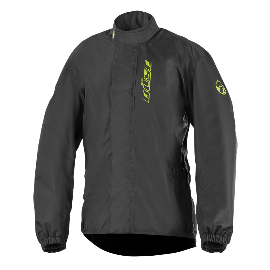 Büse mc chaqueta de lluvia aqua negro