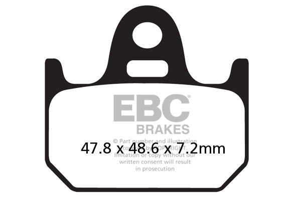 EBC Brake Tad Fa se ve orgánico FA162