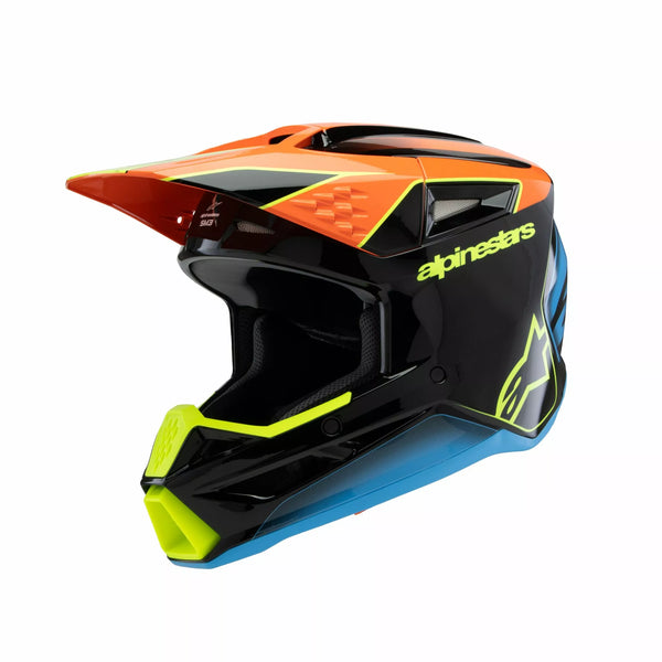 Alpinestars (MX) Casco YTH SM3 FRAY BLK/OR/YL 8301725-1455-SYS