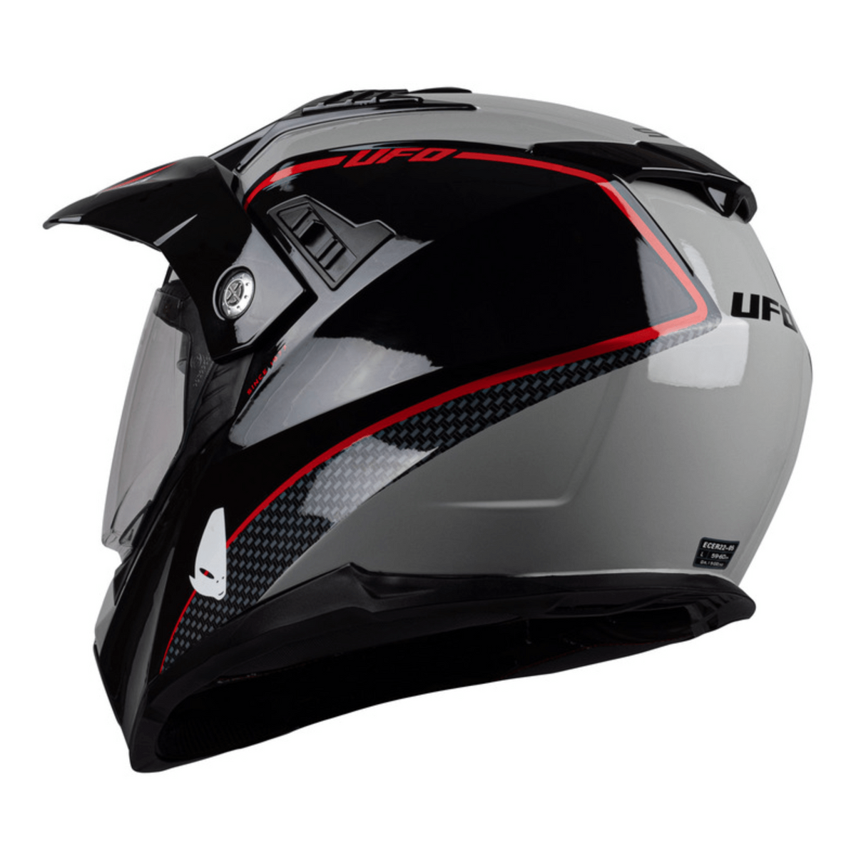 Ovnis aventura mc casco aries negros /gris