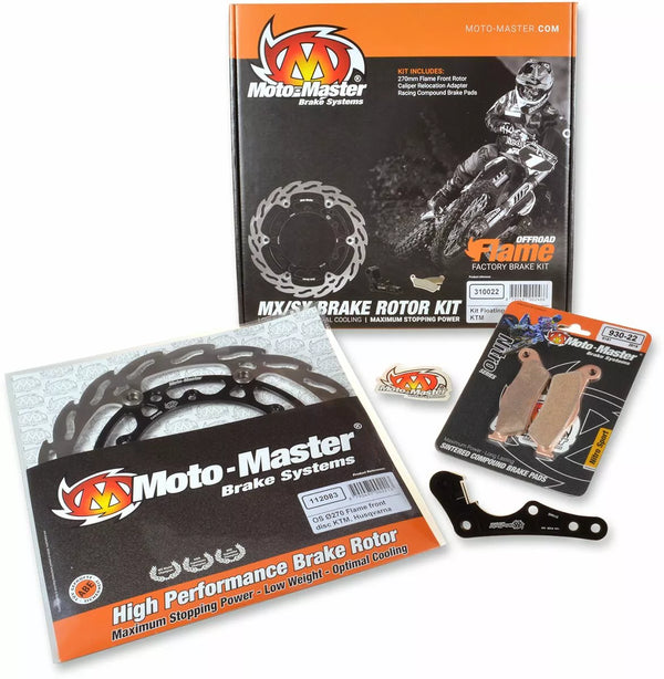 Kit de freno de Moto-Master Flotación delantera 270 mm 310026