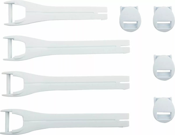 Moose Offroad Remkit - Botas cruzadas calificadoras 7-9 White