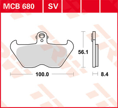 TRW Brake Pad TRW MCB680SV MCB680SV