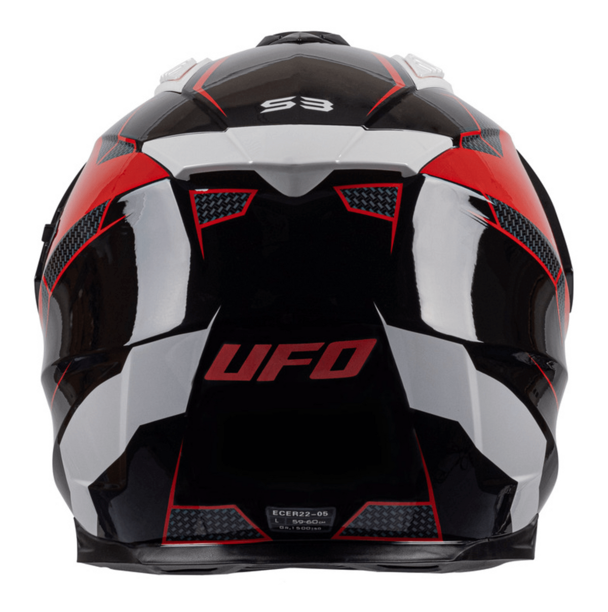 Ovnis aventura mc casco aries negros /rojo