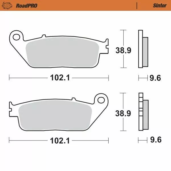 Moto-Master Brake Pad Sinter Front 402601