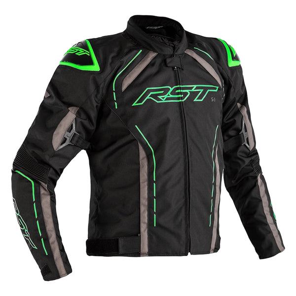 RST S-1 chaqueta textil negro/gris/neón tamaño verde XL 102559neo-46