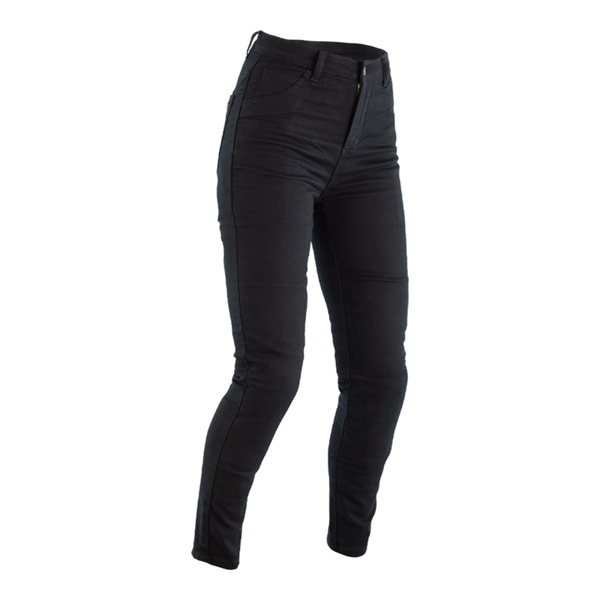 Primero Jegging CE Reforzado Damas Textil Jean - Tamaño de sarga negra S Pierna corta 102624blk -10