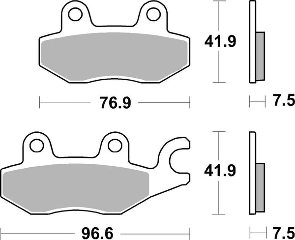 Portas de freno de metal sinterizadas de Brembo Street - 07Ka31Sa 07Ka31Sa