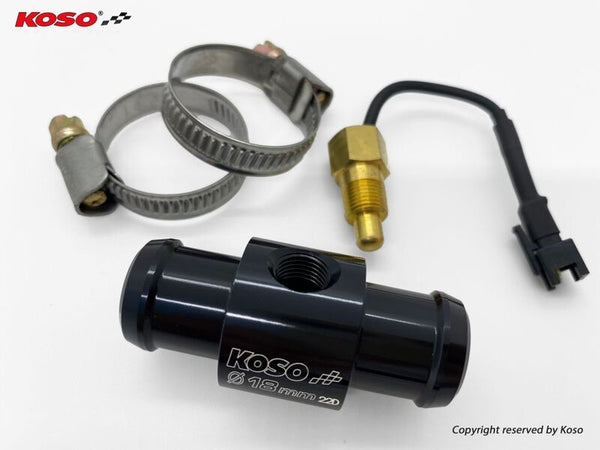 Adaptador del sensor de temperatura de agua de Koso para la manguera de Ø18 mm BG018B00