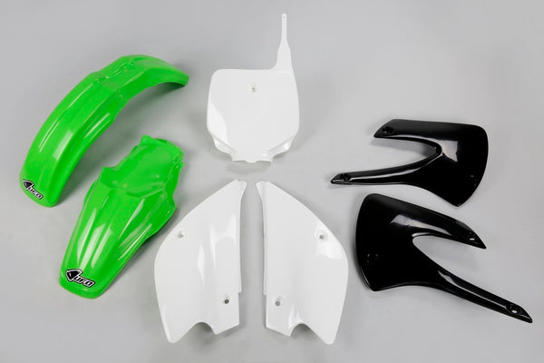 Ovni reiniciado kit de plástico OEM Color (2010) Green/White Kawasaki KX85 Kakit214@999