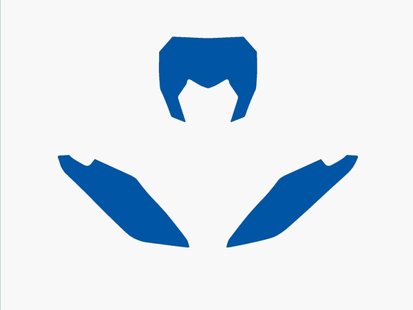 Pegatinas de placa Blackbird Blue Fantic XX 3F00/000007