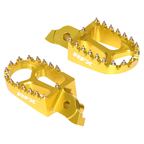 RFX Pro Footrests (amarillo) - Suzuki RMZ250/450