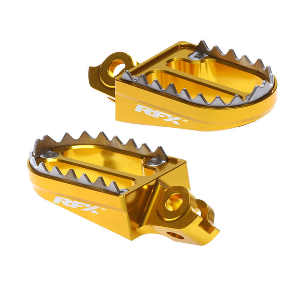 RFX Pro Series 2 Footrests (amarillo) - Suzuki RMZ250/450
