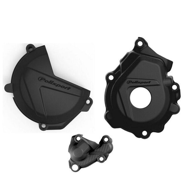 Policeport Clutch, Ignition and Water Pump Cover Protection Set-KTM 250 /350 XC-F / SX-F 90974