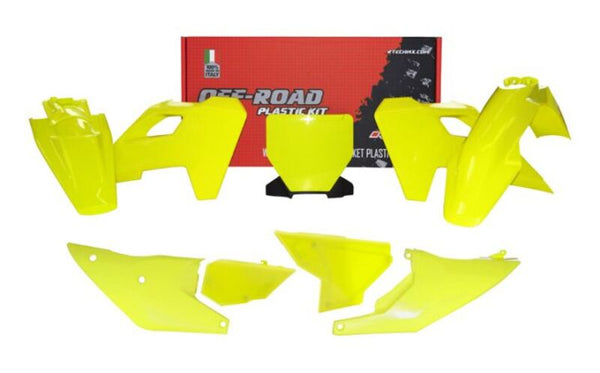 Kit de plástico Racetech 7 Parts-amarillo a Husqvarna (R-Kithsq-GQ0-523)