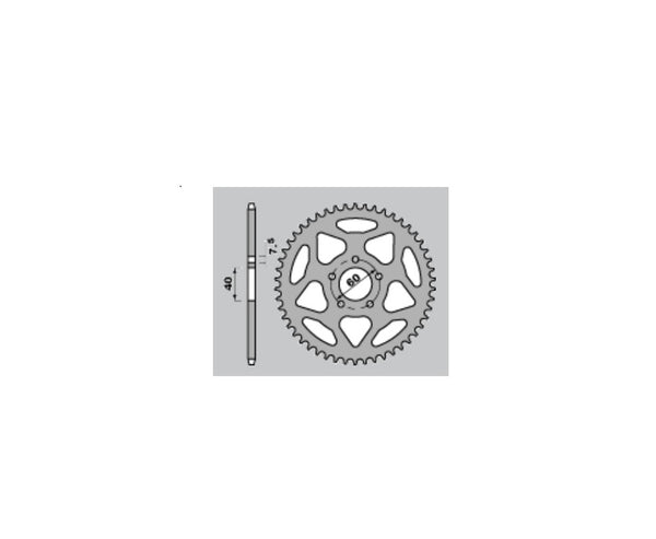 PBR Standard C45 de acero Sprocket 4421 - 428 4421 53 C45