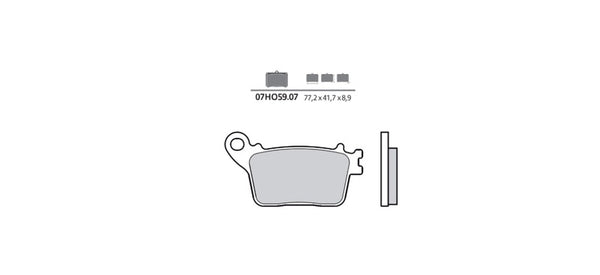 Potillas de freno de cerámica de carbono Brembo - 07HO5907 07HO5907