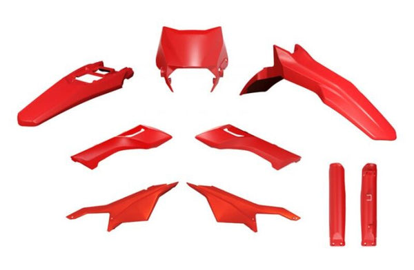 Racetech Plastic Kit 6 parts-Red R-Kits-RS0-624