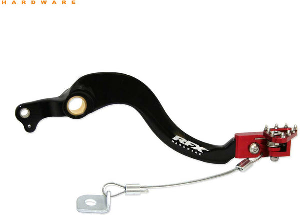 Pedal de freno trasero RFX Pro FT - Negro/Rojo FXRB1090099 de