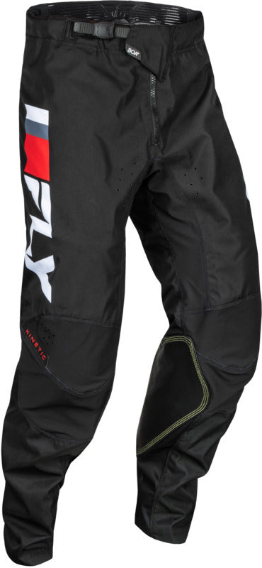 Fly Racing Kinetic Prix Pantalones juveniles - Rojo/Gris/Blanco 377-43218