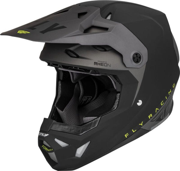 Formula de carreras de mosca CP Casco Sllant Matte negro/gris/Hi-Vis XL 73-0030X